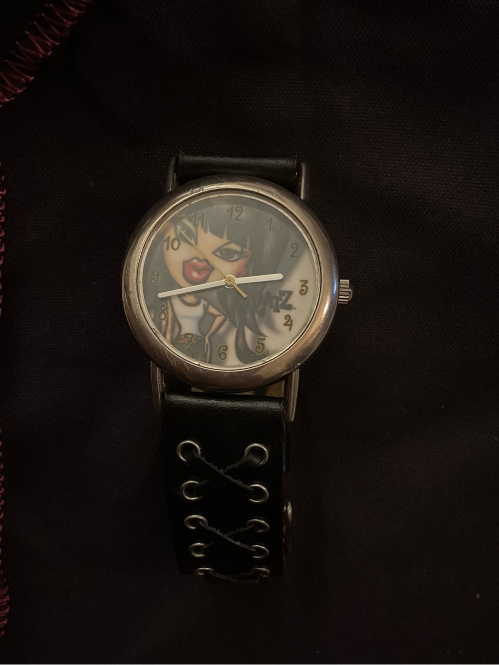 Bratz Graphic Dial Black Strap Women's Watch